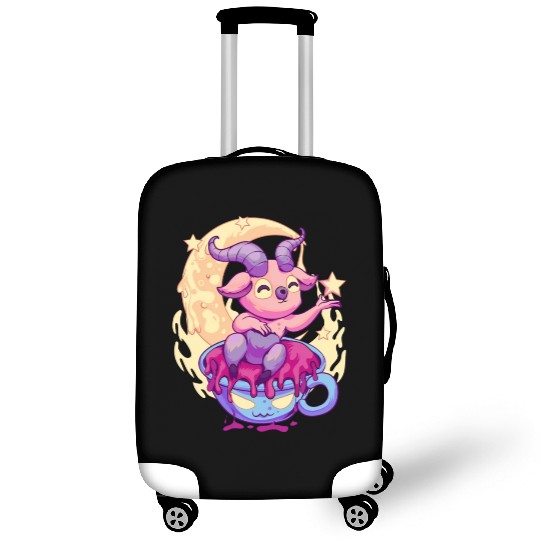 Pastel Goth Kawaii Baphomet Tea Luggage Covers