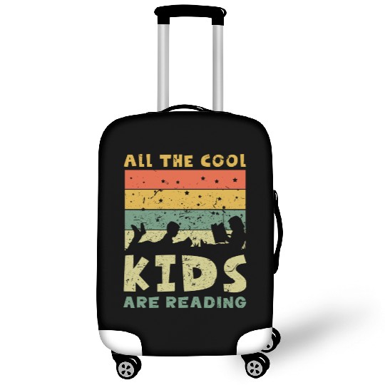 Children Reading Book Library Son Daughter Luggage Covers
