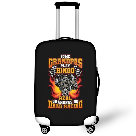 Drag Racing Grandpa Luggage Covers
