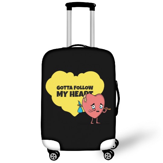 Gotta Follow My Heart Anti Valentine Heart Luggage Covers