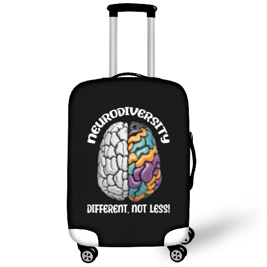 "Different, Not Less" Neurodiversity Luggage Covers
