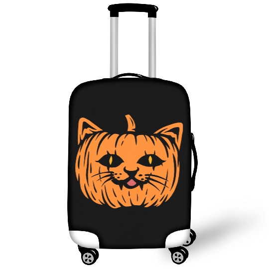 Scary Cat Pumpkin Halloween Luggage Covers