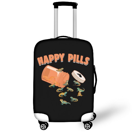 Happy Pills Uromastyx Funny Lizard Lovers Humor Luggage Covers