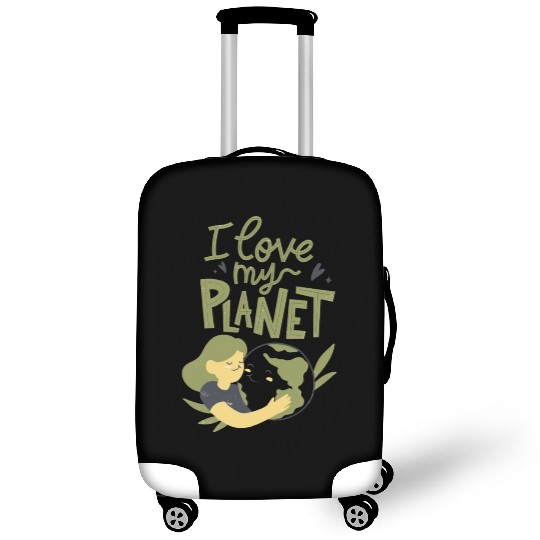 Earth Day I Love My Planet Pro Environment Nature Luggage Covers