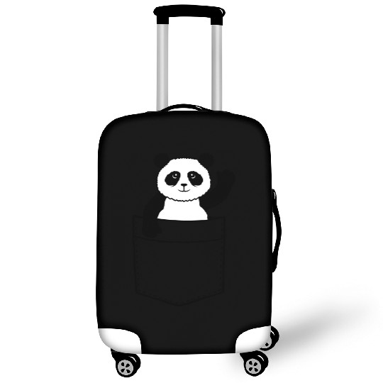 Travel Chest Bag Panda Bear Waving Friendly Luggage Covers