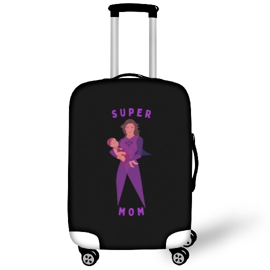 Violet Childish Super Mom Luggage Covers Mother's Day Gif