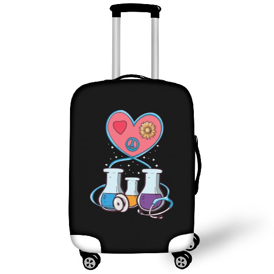 Medical Laboratory Science Heart Cartoon Luggage Covers