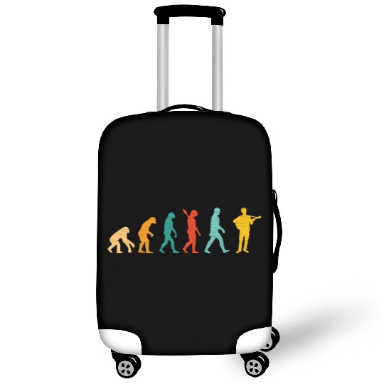 Vintage Guitar Men Evolution Guitarist Idea Luggage Covers