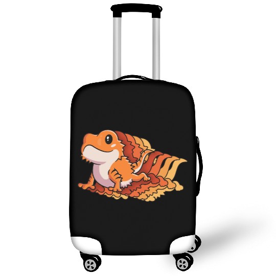 Retro Gift For Bearded Dragon Owner Lizard Lover Luggage Covers