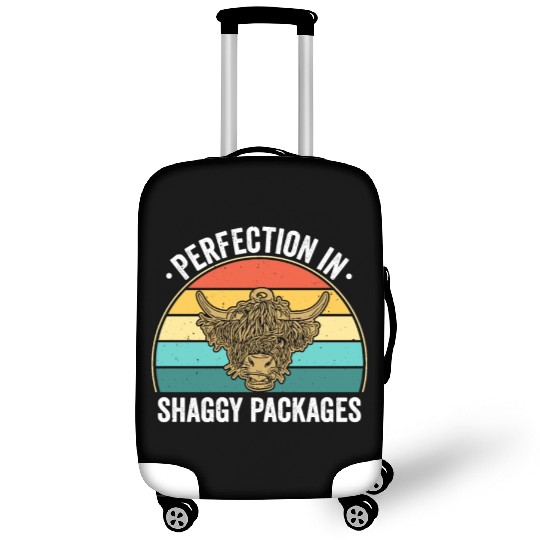 Perfection In Shaggy Packages Highland Cow Luggage Covers