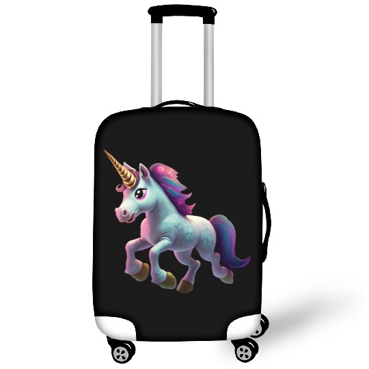 magic unicorn cartoon horse pony Luggage Covers