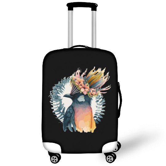 Cute Bird Of Paradise Bird Flower Crown Pet Birds Luggage Covers