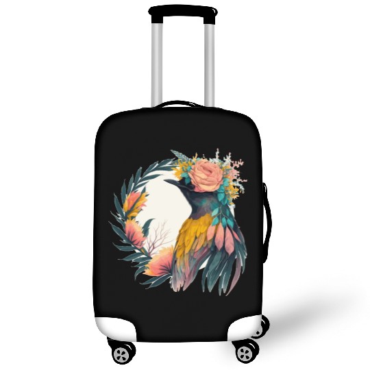Cute Bird Of Paradise Bird Flower Crown Pet Birds Luggage Covers