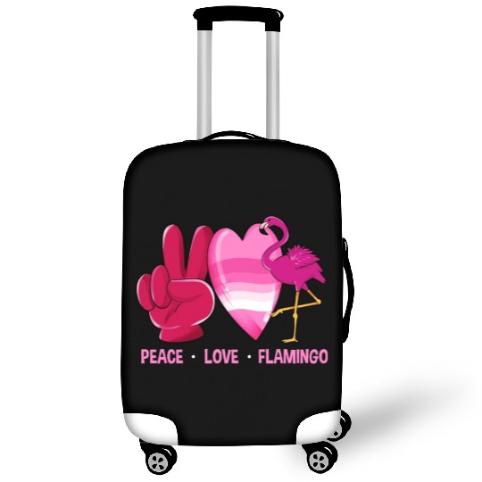 Peace Love Flamingo Luggage Covers