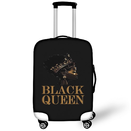 Womens Black Queen Luggage Covers