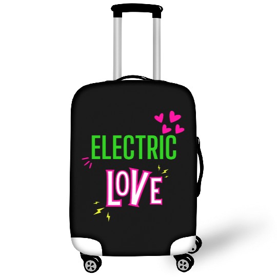 Electric Love in Neon Colors: Romance and Fun! Luggage Covers