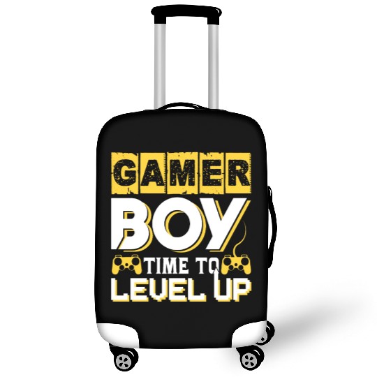 Gamer boy time to level up Luggage Covers