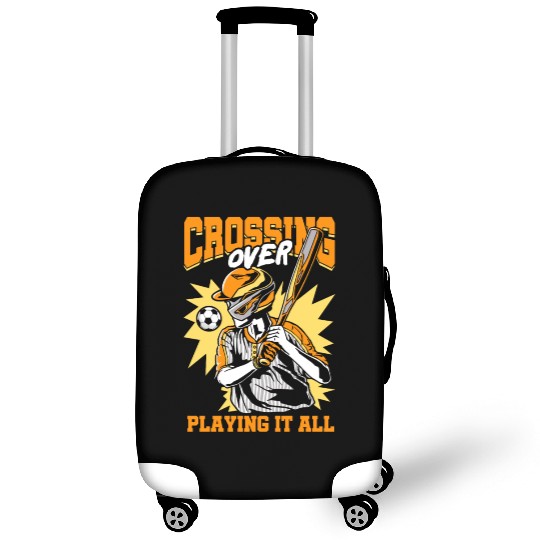 Crossing Over Playing It All Baseball Bat Sports Luggage Covers