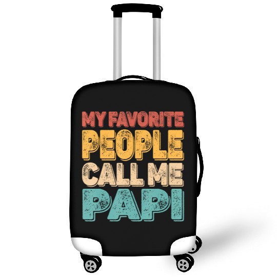My Favorite People Call Me Papi Vintage Funny Dad Luggage Covers
