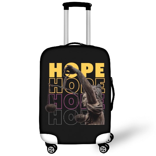 Black and yellow modern hope Luggage Covers