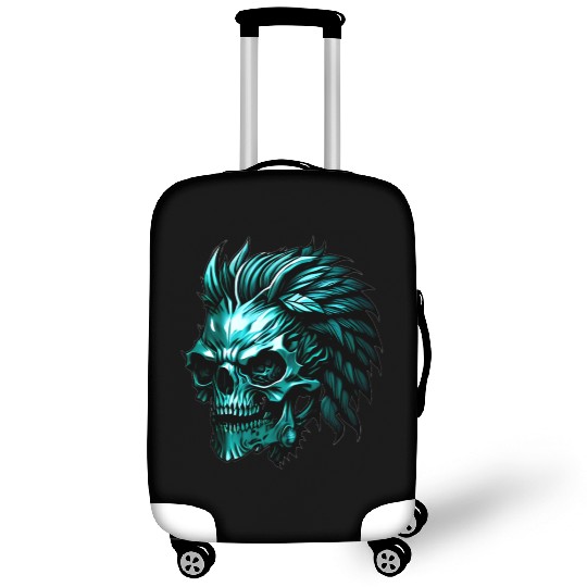 The Cutting Edge of a Short Haired Skull Luggage Covers
