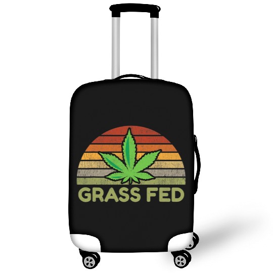 Grass Fed Hemp Farmer Weed Cannabis Marijuana Luggage Covers
