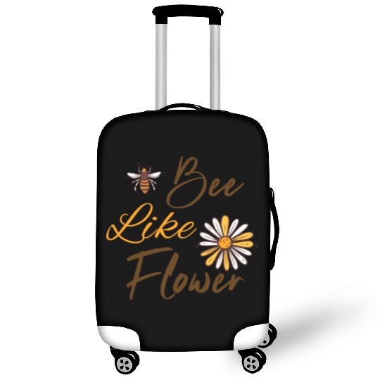 Bee like a flower Honey bee Luggage Covers