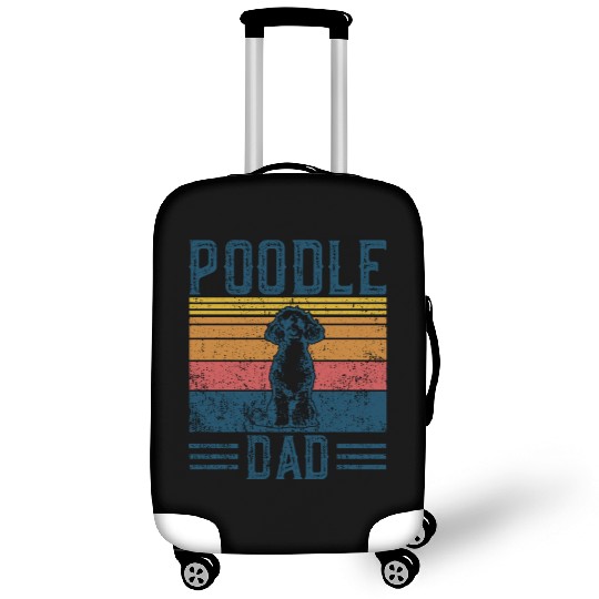 Dog Dad Vintage Poodle Dad Luggage Covers