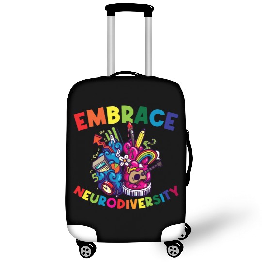 Embrace Neurodiversity Funny Adhd Luggage Covers