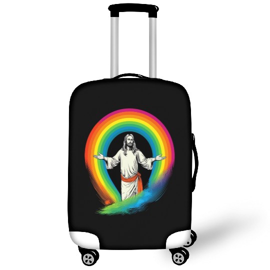 Rainbow Jesus: Embrace Love, Faith, and LGBTQ Luggage Covers
