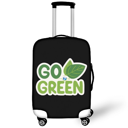 Go Green Earth Day design . Luggage Covers