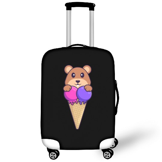 Cute Squirrel With Sweet Ice Cream Luggage Covers