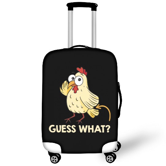 Guess What Chicken Butt Chickens Farmer Luggage Covers
