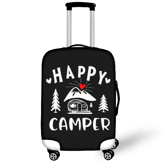 Happy Camper, Camping Luggage Covers For Women Men Kids