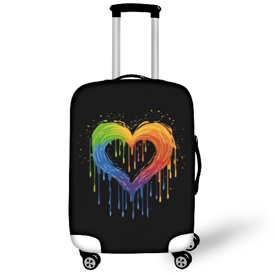 Love Without Limits: LGBTQ+ Rainbow Heart, Luggage Covers