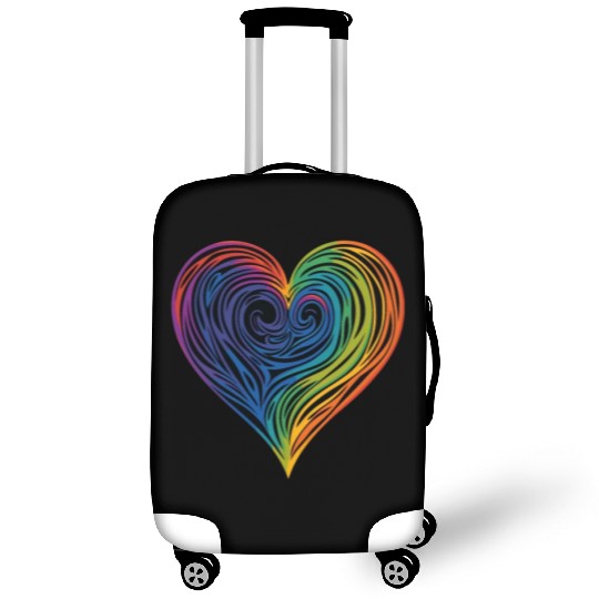 Pride & Joy: Rainbow Heart, Embracing LGBT Love & Luggage Covers