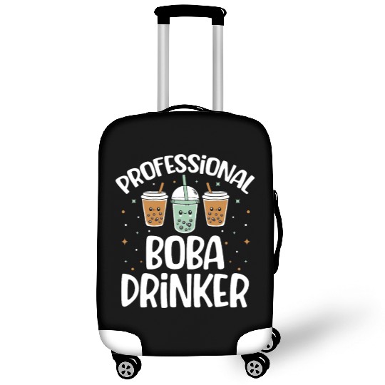 Professional Boba Drinker Bubble Tea Lover Korean Luggage Covers