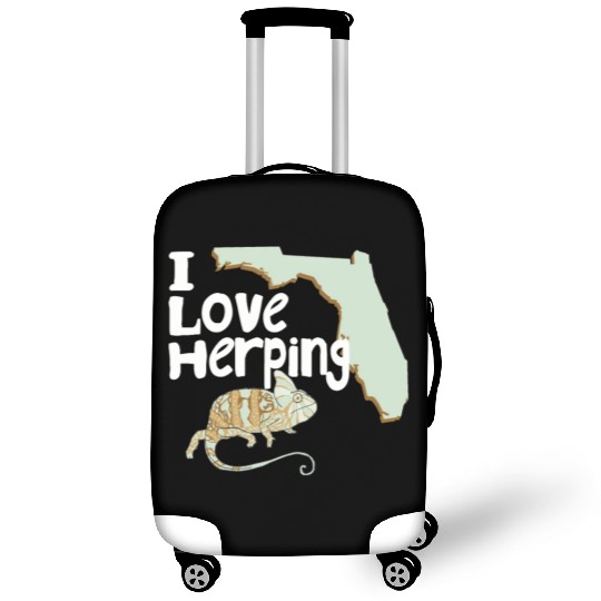 Florida Chameleon I Love Herping Luggage Covers