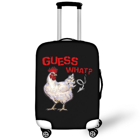 Funny Guess What Chicken Butt Farmer Chicken Buffs Luggage Covers