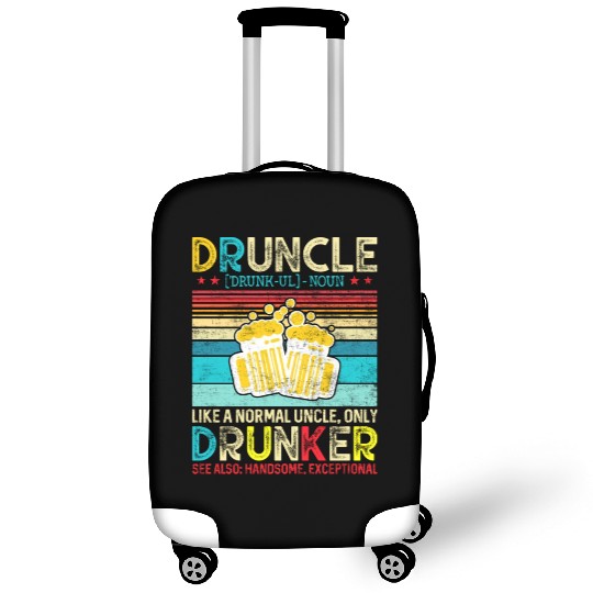 Druncle Defintion Beer Lover Uncle Retro Vintage Luggage Covers