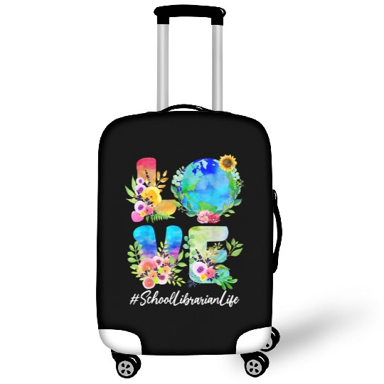 School Librarian Love World Earth Day Save The Pla Luggage Covers