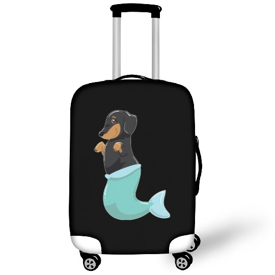 Dachshund Mermaid Cute Weiner Dog With Mermaids Luggage Covers