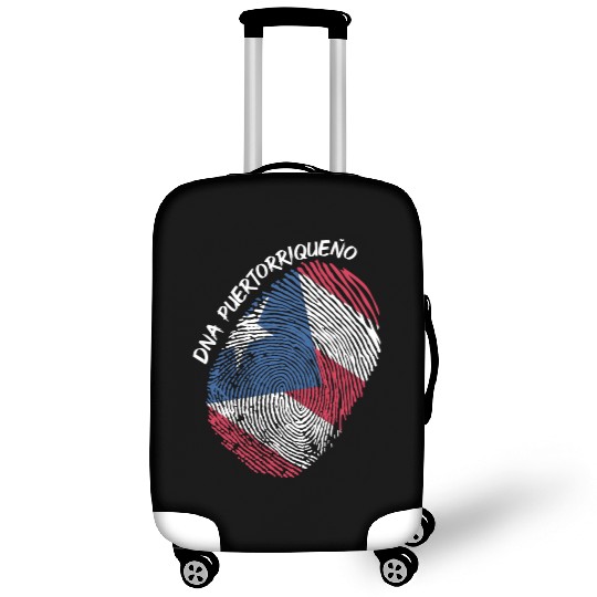 Puerto Rico Flag Fingerprint For Boricua Usa Fans Luggage Covers