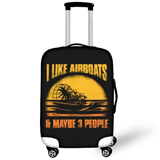 I Like Airboats & Maybe 3 People Propeller Swamp H Luggage Covers