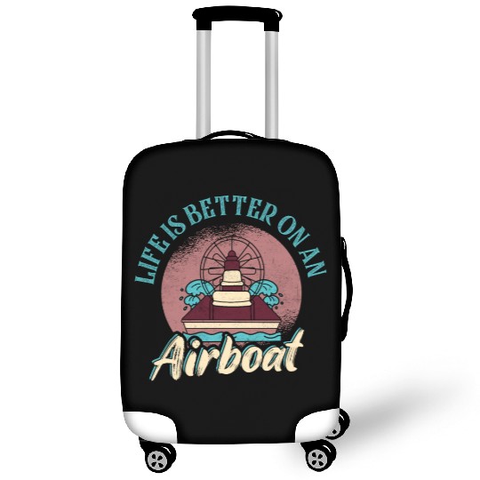 Life Is Better On An Airboat Propeller Swamp Hydro Luggage Covers