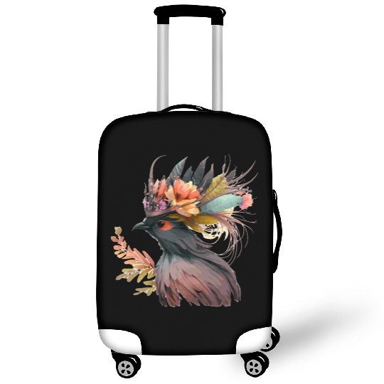 Cute Bird Of Paradise Bird Flower Crown Pet Birds Luggage Covers