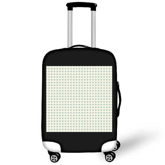 Teal Squares Pattern Luggage Covers