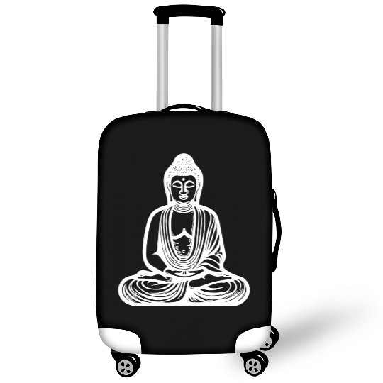 Deep Meditation Buddha Portrait Spiritual Nature Luggage Covers