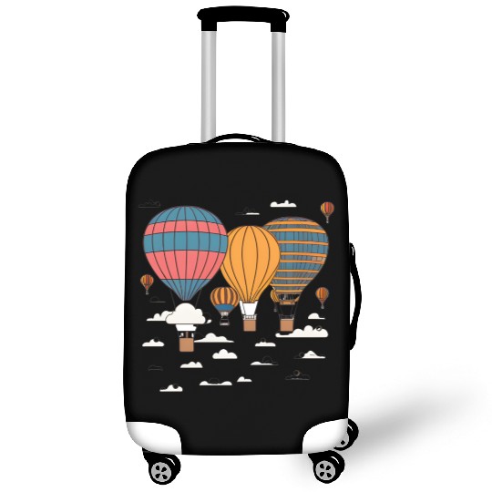 Soaring Above: Hot Air Balloon Adventures. Luggage Covers