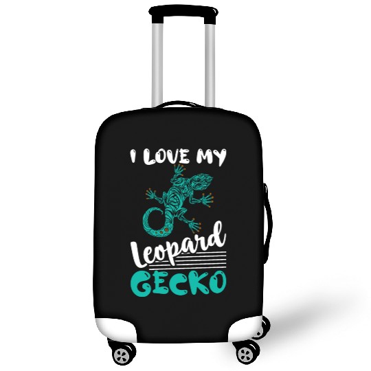 I Love My Leopard Gecko Lizard Lover Reptile Luggage Covers